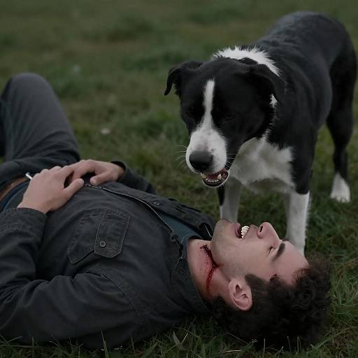 Dramatic Scene of Danger and Pain