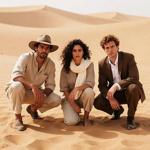 Desert Trio: Capturing Focus and Intensity