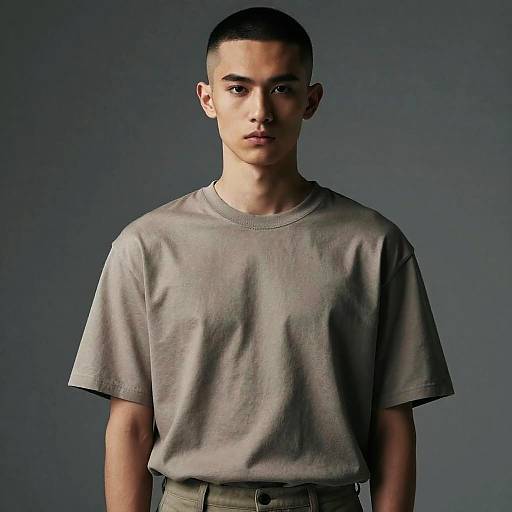 Buzz Cut Male Student Fashion Editorial