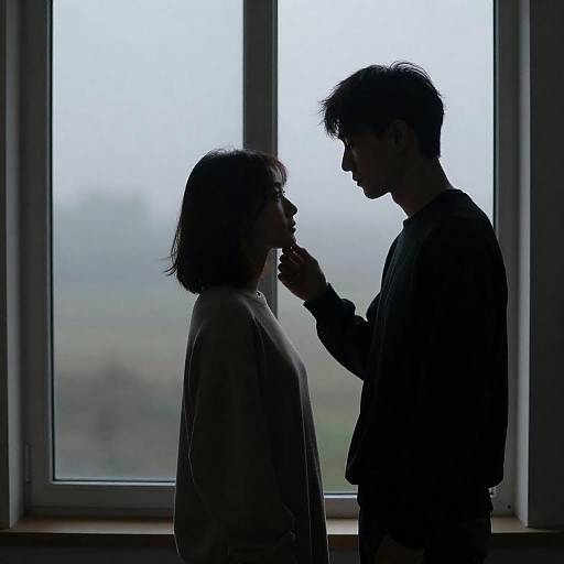 Intimate Silhouette of a Couple