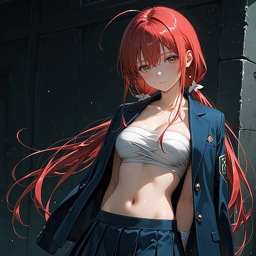 Illustration of Musujime awaki, toaru majutsu no index in the style of Tokio (okt0w0)