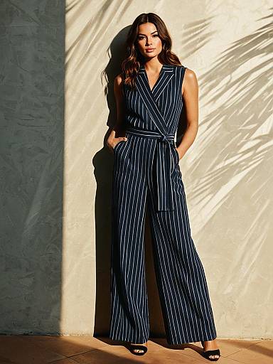 Sophisticated Woman in Stylish Jumpsuit
