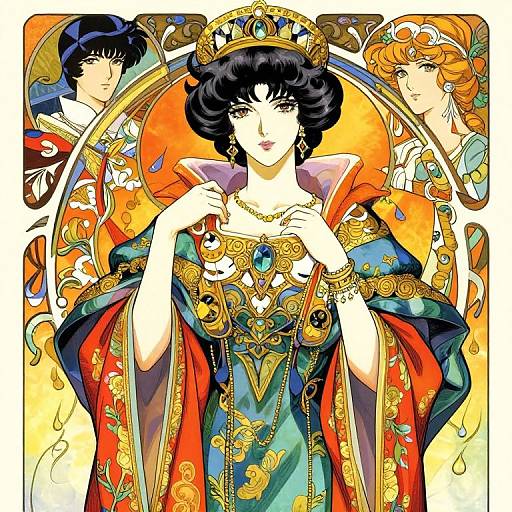 Ornate Female Bishop Illustration