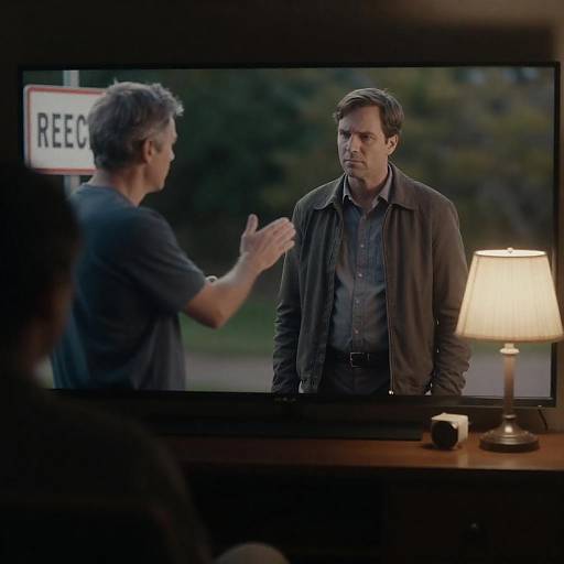 Dimly Lit Scene with Two Men