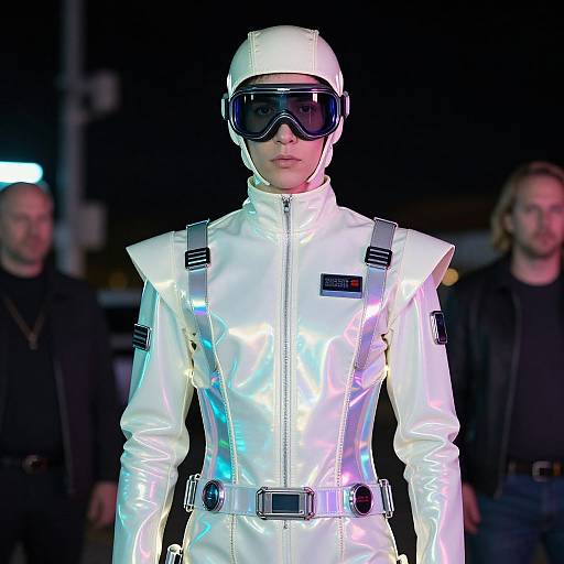 Androgynous Techwear Shaman Neon Glow