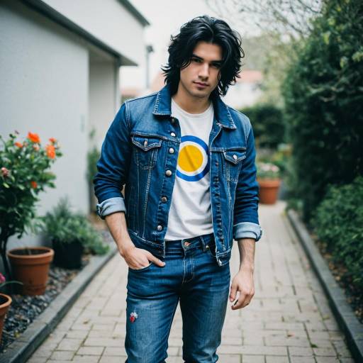 Young Man in Denim Jacket and Jeans
