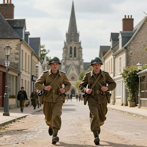 Magical WWII Soldiers in Sainte-Mere-Eglise