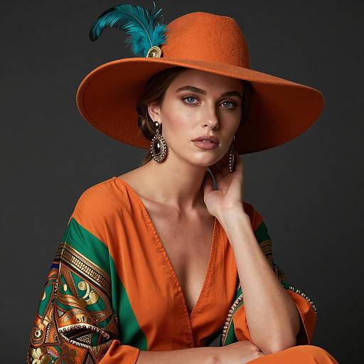 Stylish Portrait of a Fair-Skinned Woman