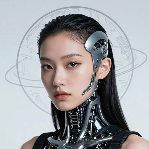 Biopunk Cyborg Fashion Portrait