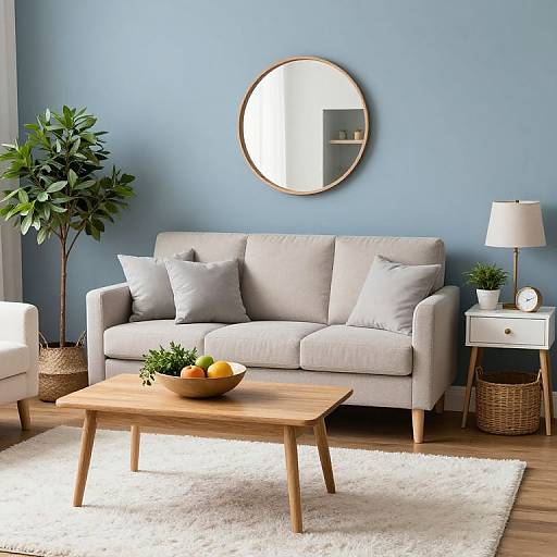 Cozy Neutral-Toned Living Room Decor