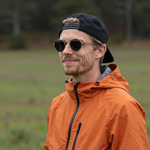 Casual Portrait in Green Field