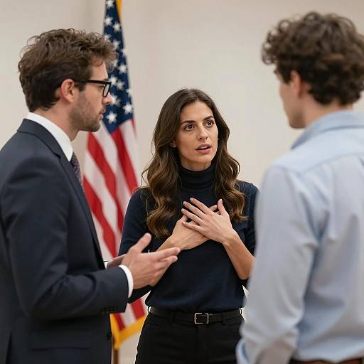 Indoor Discussion with Diverse Characters