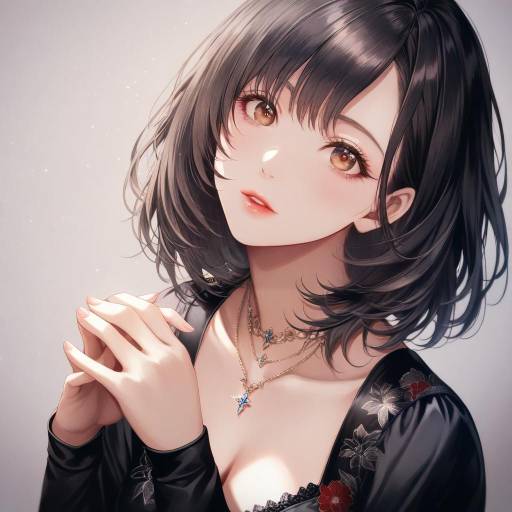 Elegant Portrait of Shirogane Noel