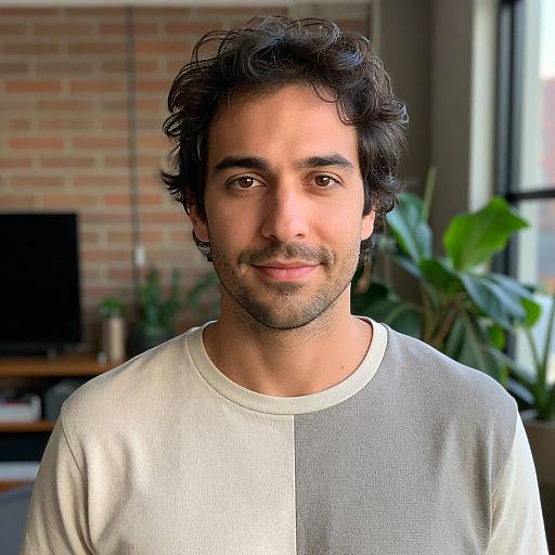 Warm Earth-Toned Casual Portrait