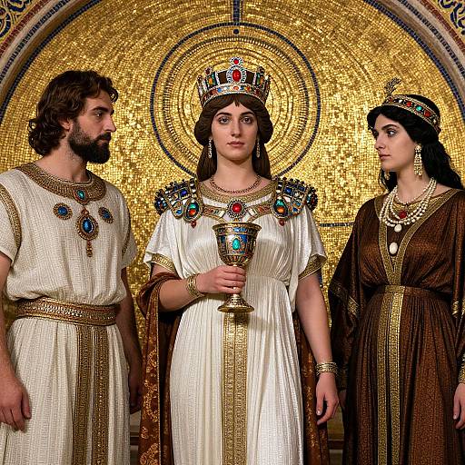 Empress Theodora in Golden Mosaic