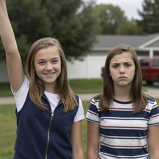 Teenage Friendship in a Suburban Backyard