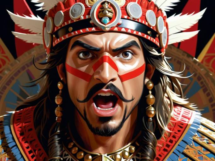 Screaming Conquistador in Intricate Detail