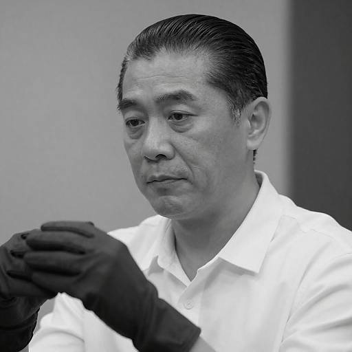 Classic Black-and-White Portrait of a Man