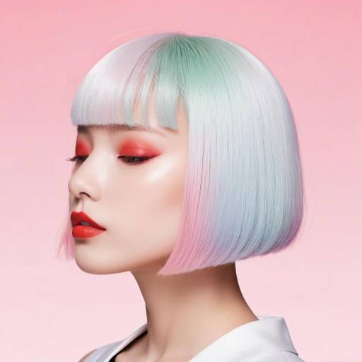 Vibrant Japanese-Inspired Girl Portrait