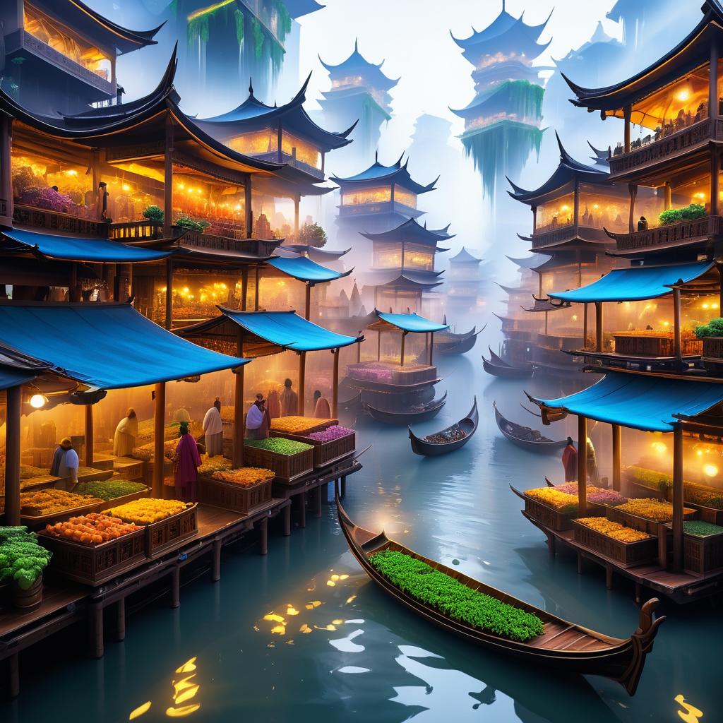 Vibrant Vibrancy of a Floating Marketplace