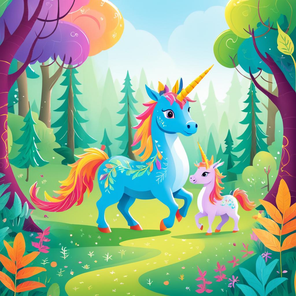 Curious Dragon and Unicorn Adventure