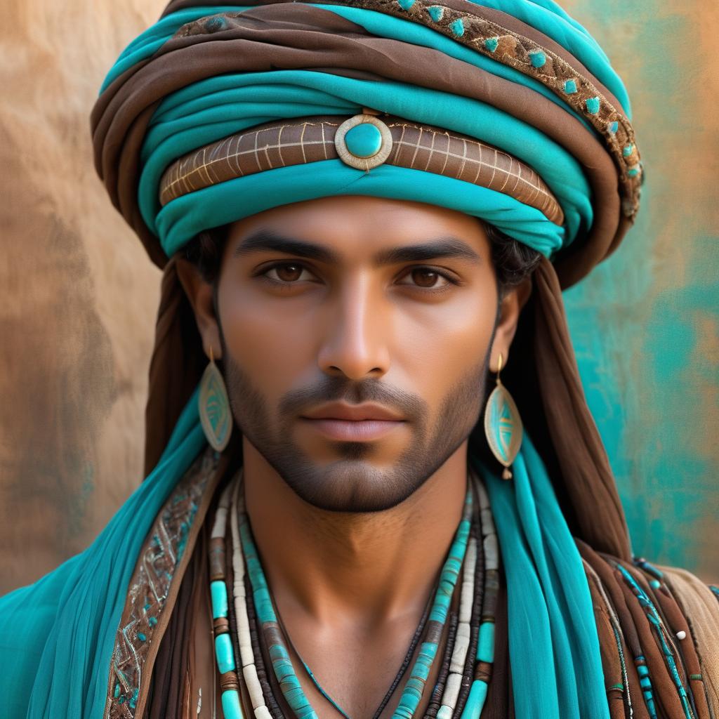 Surreal Middle-Eastern Masculinity in Earthy Tones