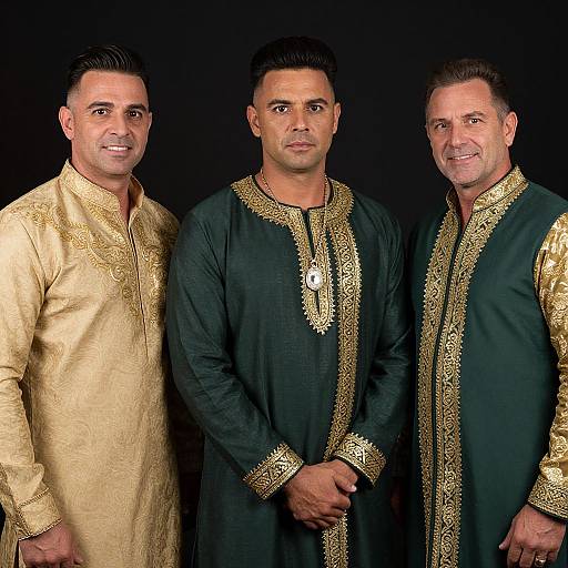 Trio Costume Man in Green Gold