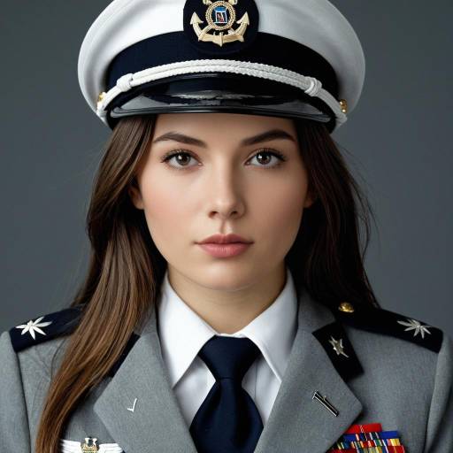 Realistic Military Girl in Uniform
