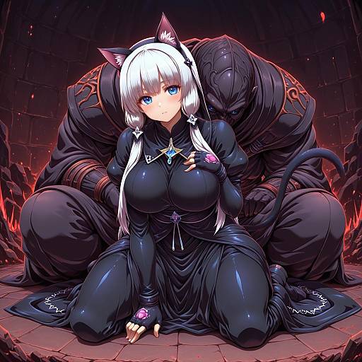 Illustration of Monk (final fantasy), final fantasy in the style of Tokyo (great akuta)