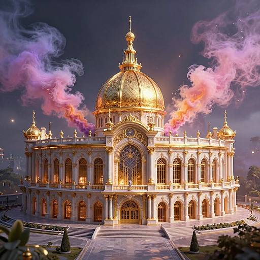 Tesla-Forge Arena in Dramatic Smoke