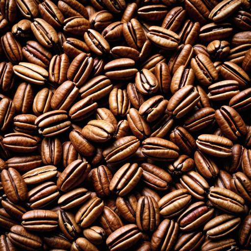 Macro Close-Up of Textured Pecans