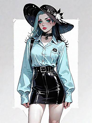 Stylish Woman in Casual Chic Outfit