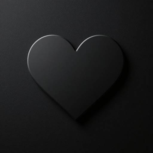 Bakelite Black Heart Logo Design