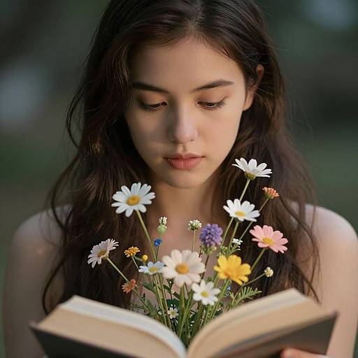 Fairytale Flowers Growing from Book