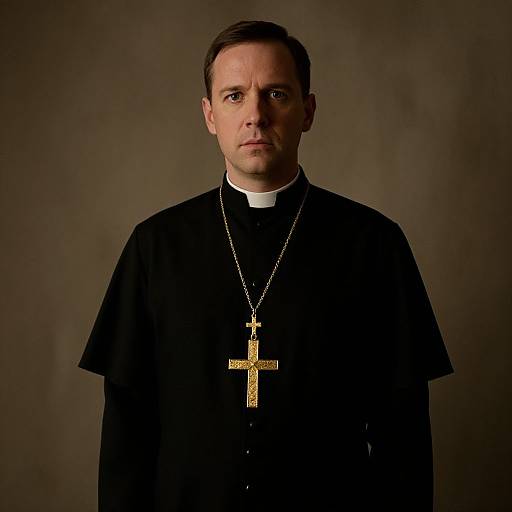 Cinematic Portrait of Catholic Priest