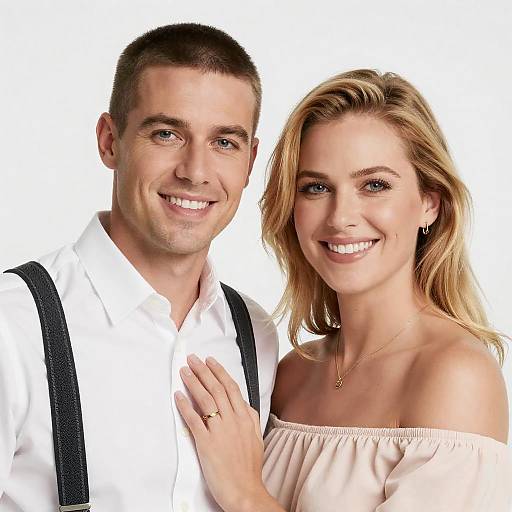 Joyful Portrait of a Stylish Couple