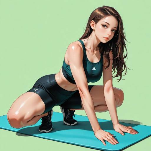 Sporty Fitness Enthusiast in Outdoors