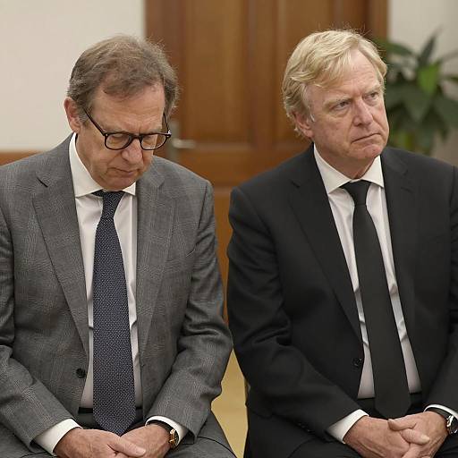 Middle-Aged Men in Formal Attire