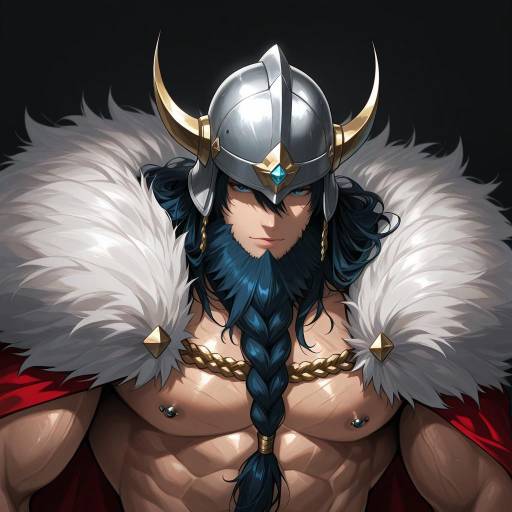 Brawny Warrior in Dark Armor Brawny Warrior in Dark Armor