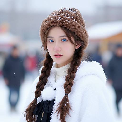 Winter Festival Girl in Costume