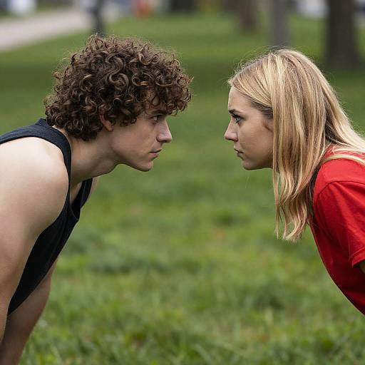 Intense Connection in a Park Setting