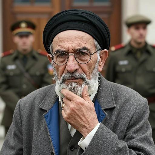 Portrait of an Introspective Elderly Man