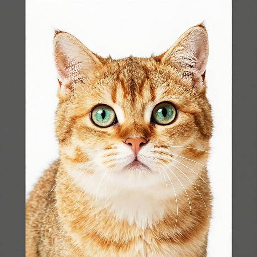 Curious Orange Tabby Cat Portrait