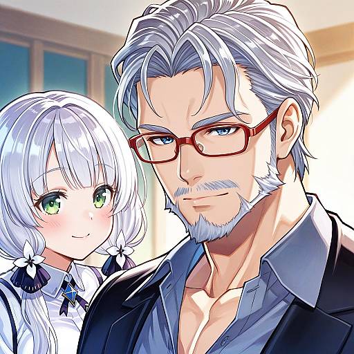 Illustration of Arurandeisu, holostars in the style of Sakino shingetsu