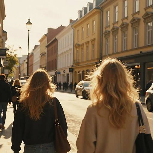 Blonde Filter Urban Golden Hour Scene