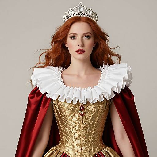 Regal Woman with Sparkling Tiara