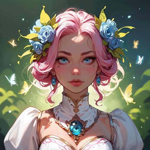 Enchanting Fairy Queen in Blossom Meadow