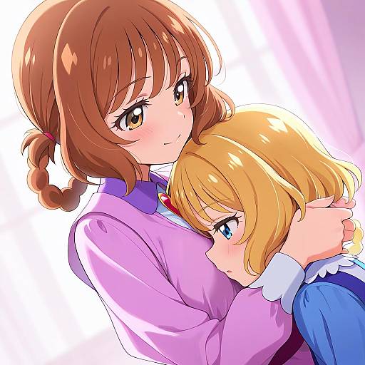 Illustration of Hanamichi ran, delicious party precure in the style of Ame.