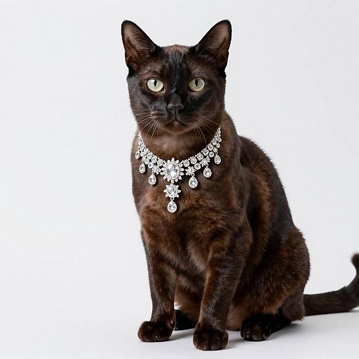 Lavish Portrait of a Javanese Cat