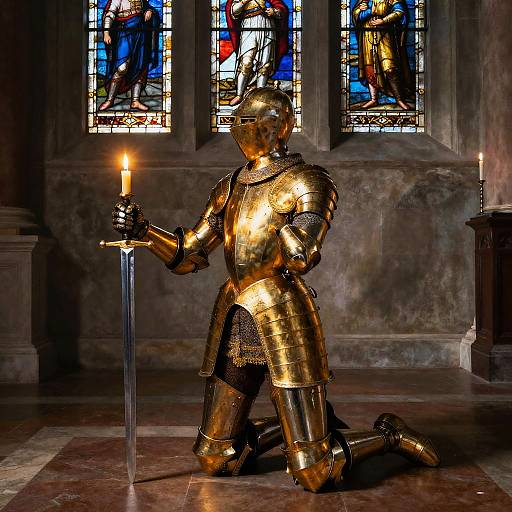 Golden Knight Vow in Chapel